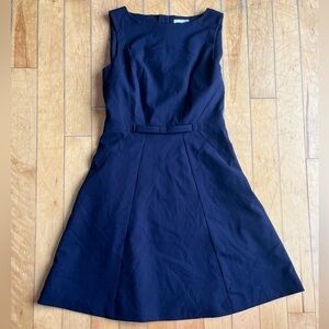 H&M Navy Blue Sleeveless Bow Dress Size XS Small